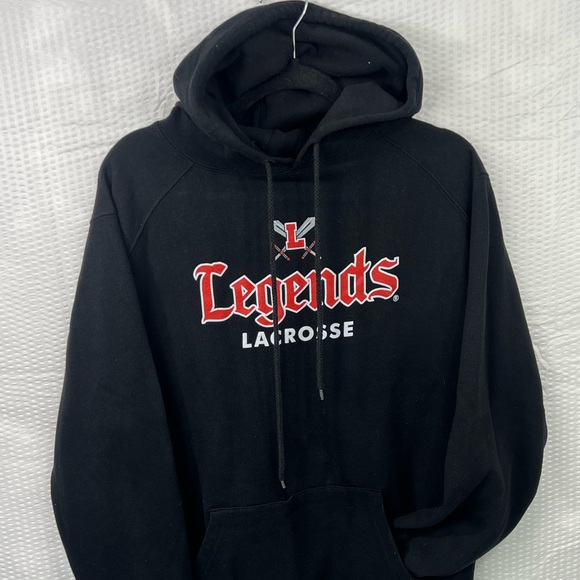 Legends lacrosse a men's black hoodie Size Small Casual - Picture 4 of 11